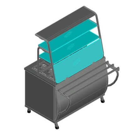 ПРИЛАВОК Д/2 БЛЮД ПРЕМЬЕР ЭМК-70Т КАШИР.