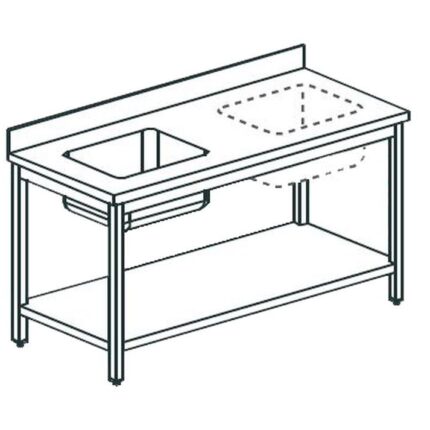 СТОЛ ПРОИЗВОДСТВЕННЫЙ С ВАННОЙ APACH CHEF LINE LWT721SHUSR