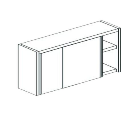 ПОЛКА НАСТЕННАЯ ЗАКРЫТАЯ APACH CHEF LINE LCW206SD