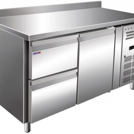 СТОЛ ХОЛОДИЛЬНЫЙ COOLEQ GN2220TN БОРТИК 2 ЯЩИКА+1 ДВЕРЬ