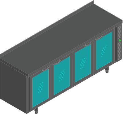 СТОЛ С ОХЛ.ШКАФОМ СО СТЕКЛ.ДВЕР.HICOLD SNG 1111 HT P БЕЗ АГРЕГАТА