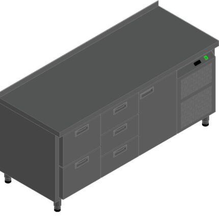 СТОЛ С ОХЛАЖД.ШКАФОМ HICOLD GN231/TN O