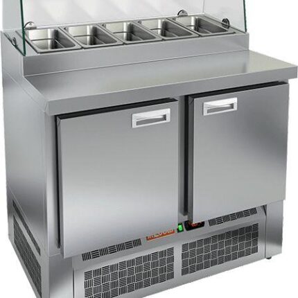 СТОЛ ДЛЯ ПИЦЦЫ HICOLD PZE2-11GN (1/6) СТЕКЛО