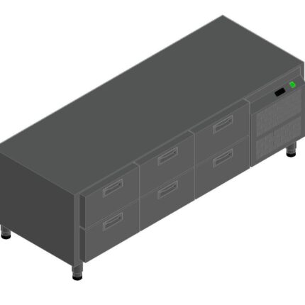 СТОЛ С ОХЛАЖД.ШКАФОМ HICOLD GN 222/TN LT БЕЗ СТОЛЕШНИЦЫ