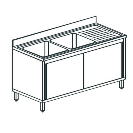 ВАННА МОЕЧНАЯ APACH CHEF LINE L2S147-45RWSD