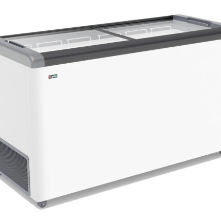 ЛАРЬ МОРОЗИЛЬНЫЙ GELLAR FG 500 С ПРЯМОЕ СТЕКЛО СЕРЫЙ