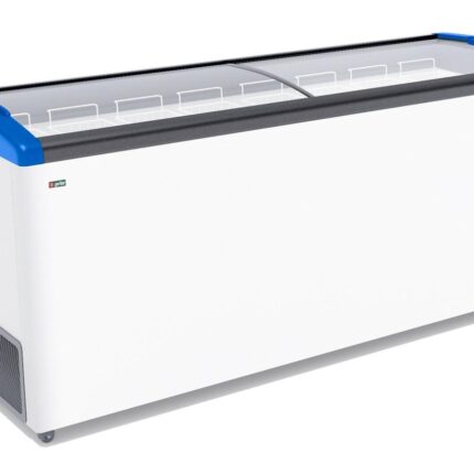 ЛАРЬ МОРОЗИЛЬНЫЙ GELLAR FG 775 E ГНУТОЕ СТЕКЛО СИНИЙ