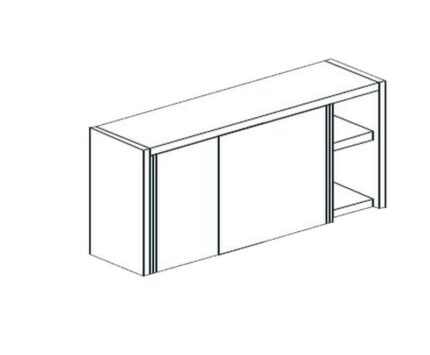 ПОЛКА НАСТЕННАЯ ЗАКРЫТАЯ APACH CHEF LINE LCW106SD