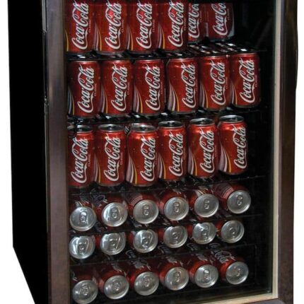 ШКАФ ХОЛОДИЛЬНЫЙ СО СТЕКЛОМ COOLEQ TBC-145 ЧЕРНЫЙ