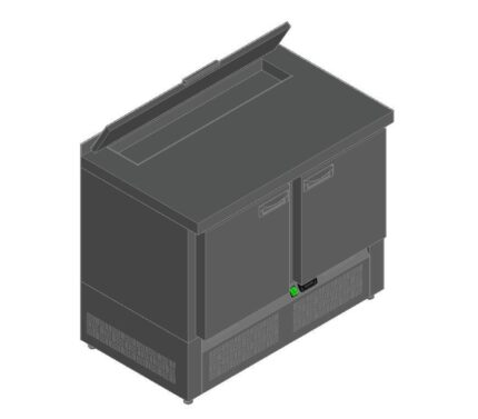 СТОЛ ДЛЯ САЛАТОВ HICOLD SLE2-11SN (1/6) З С КРЫШК.