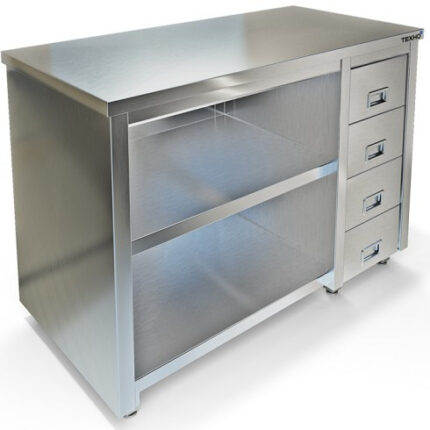 СТОЛ-ТУМБА СПС-127/1000Н П Б/ДВЕРЕЙ, ЯЩИКИ